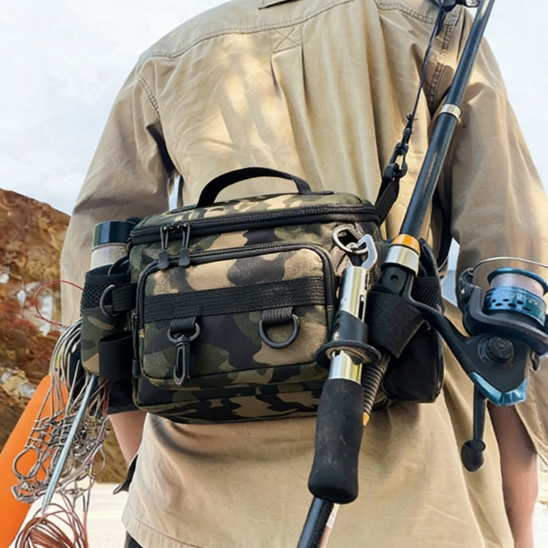 Fishing Rod Fly - Fishing Tackle Backpack with Rod Holder