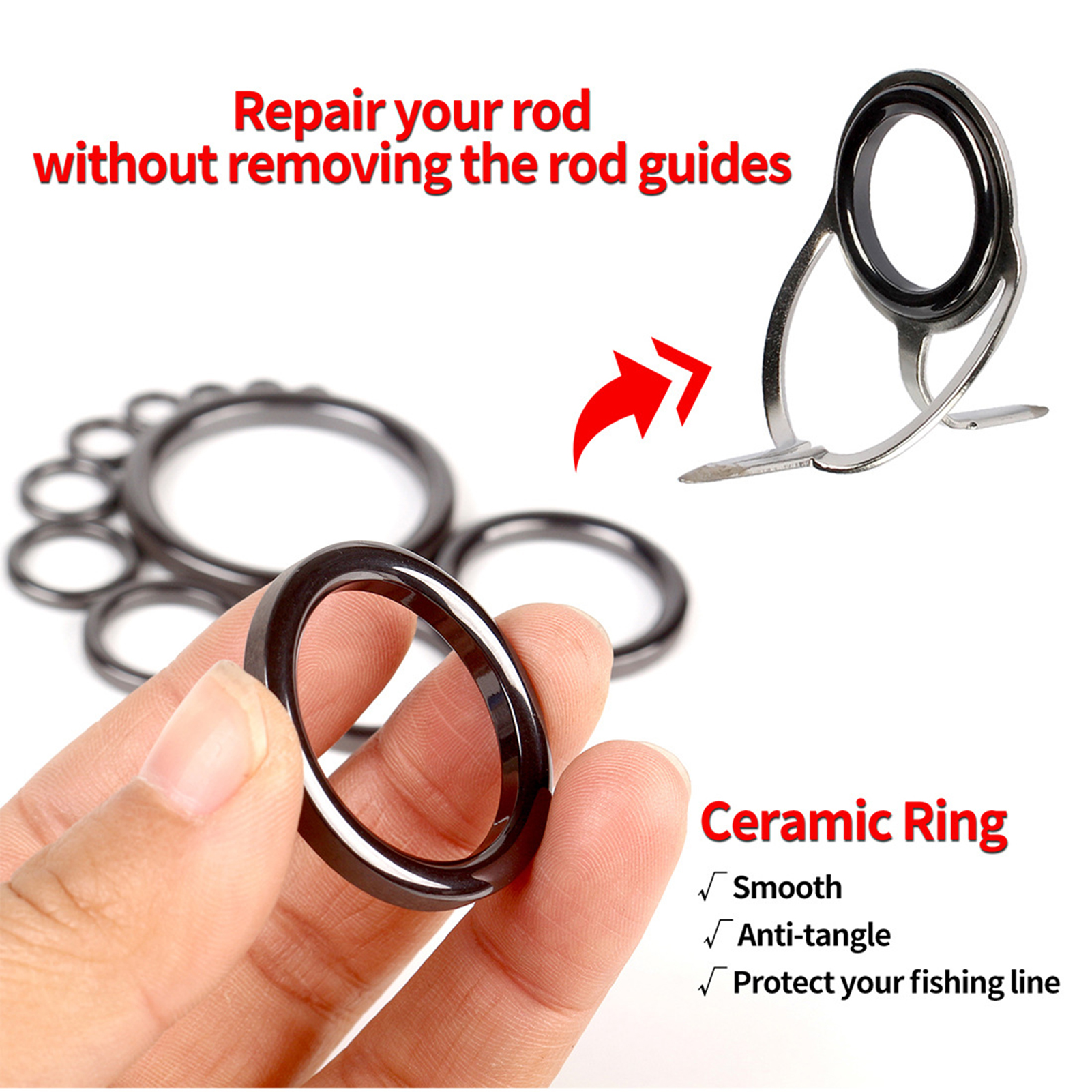 Fishing Rod Guide Repair Kit C - Fishing Rod Repair Kit ulasan dan harga