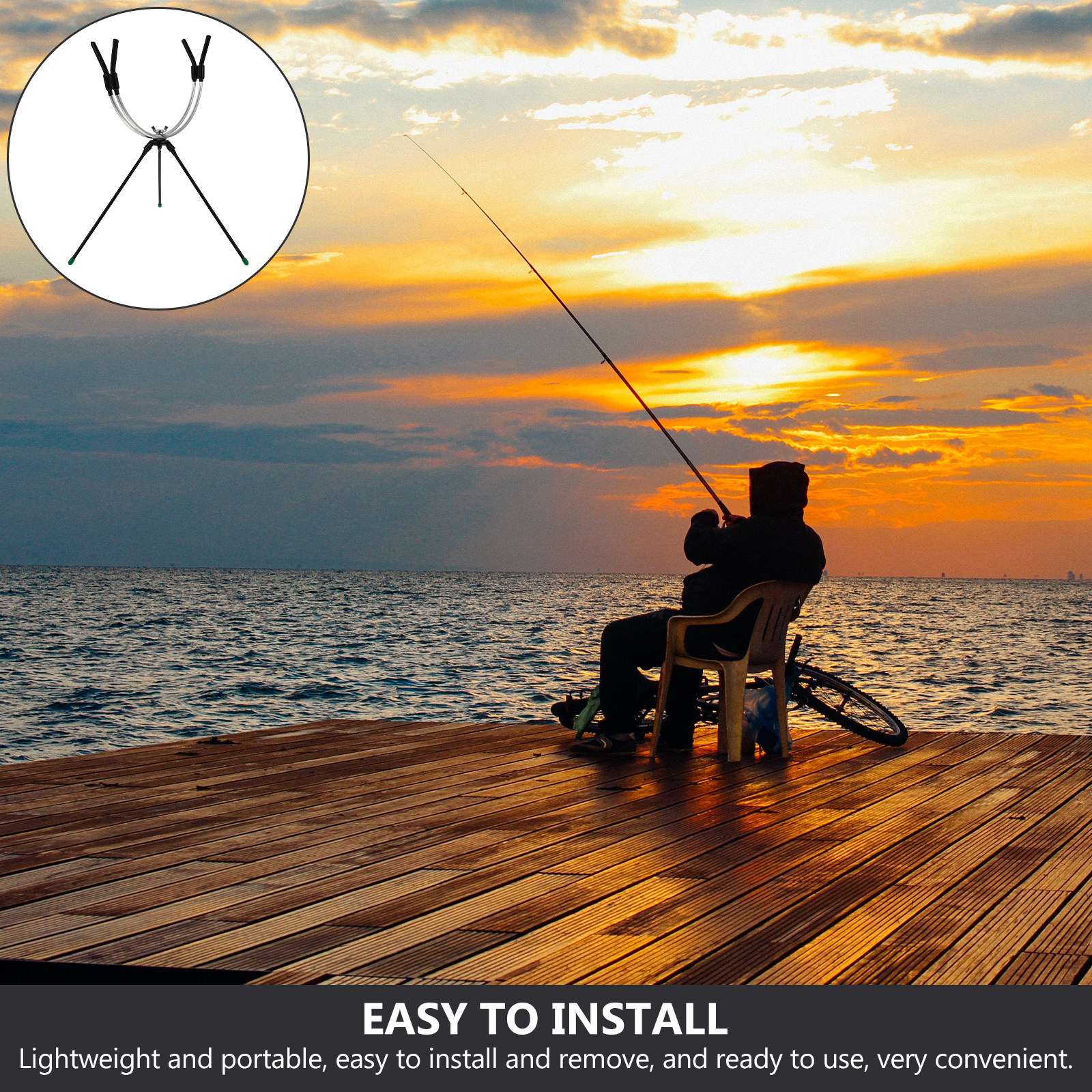 1Pcs Metal Fishing Rod Rack Ad - Fishing Rod Ice ulasan dan harga