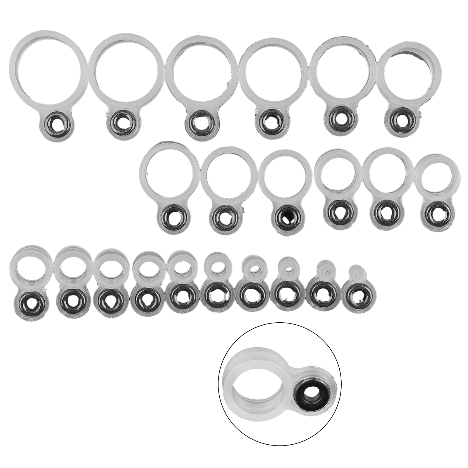 14/22Pcs Fishing Rod Eyelet Re - Fishing Rod Building Kit ulasan dan harga