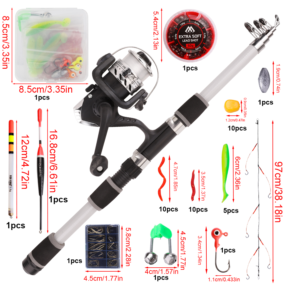 FTK 1.8m Fishing Rod and Reel  - Fishing Rod Carbon Fiber ulasan dan harga
