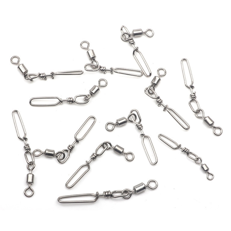 10Pcs Stainless Steel Quick Sn - Fishing Rod Casting ulasan dan harga