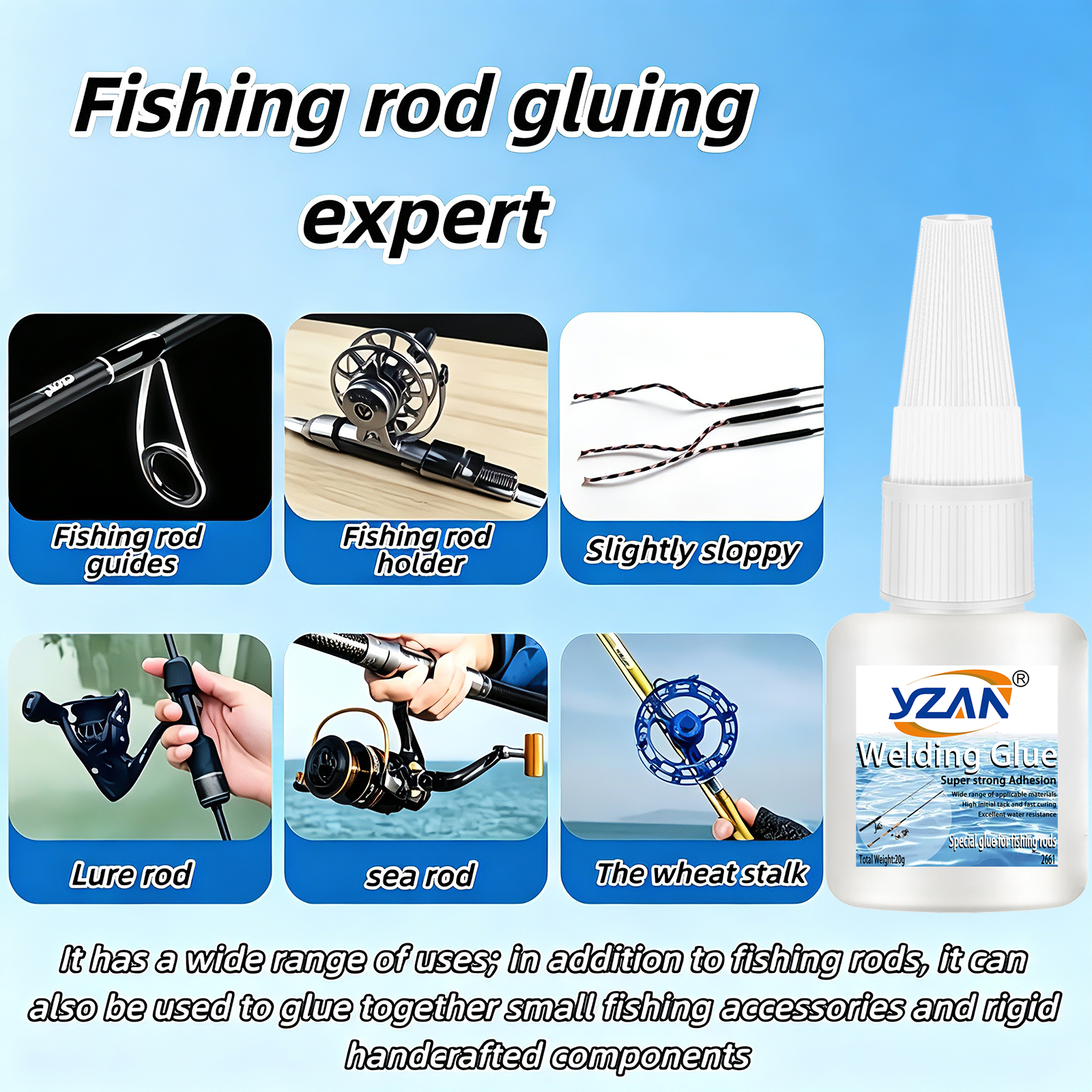 Fishing Rod Repair Glue  Fast  - Fishing Rod Tip Replacement ulasan dan harga