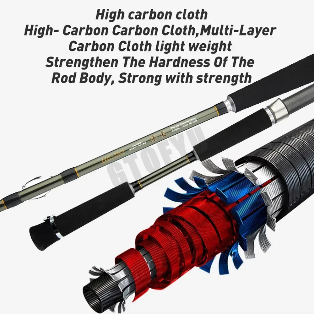 1.65m 1.80m Super Light Cuttle - Fishing Rod Surf ulasan dan harga