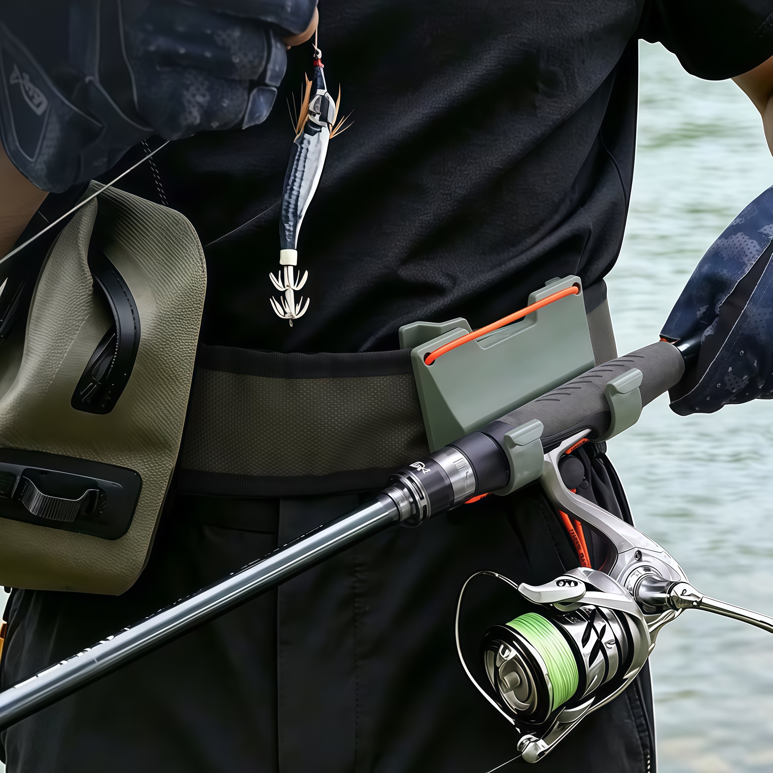 DEUKIO Outdoor Belt Clip Rod H - Fishing Rod Spinning ulasan dan harga