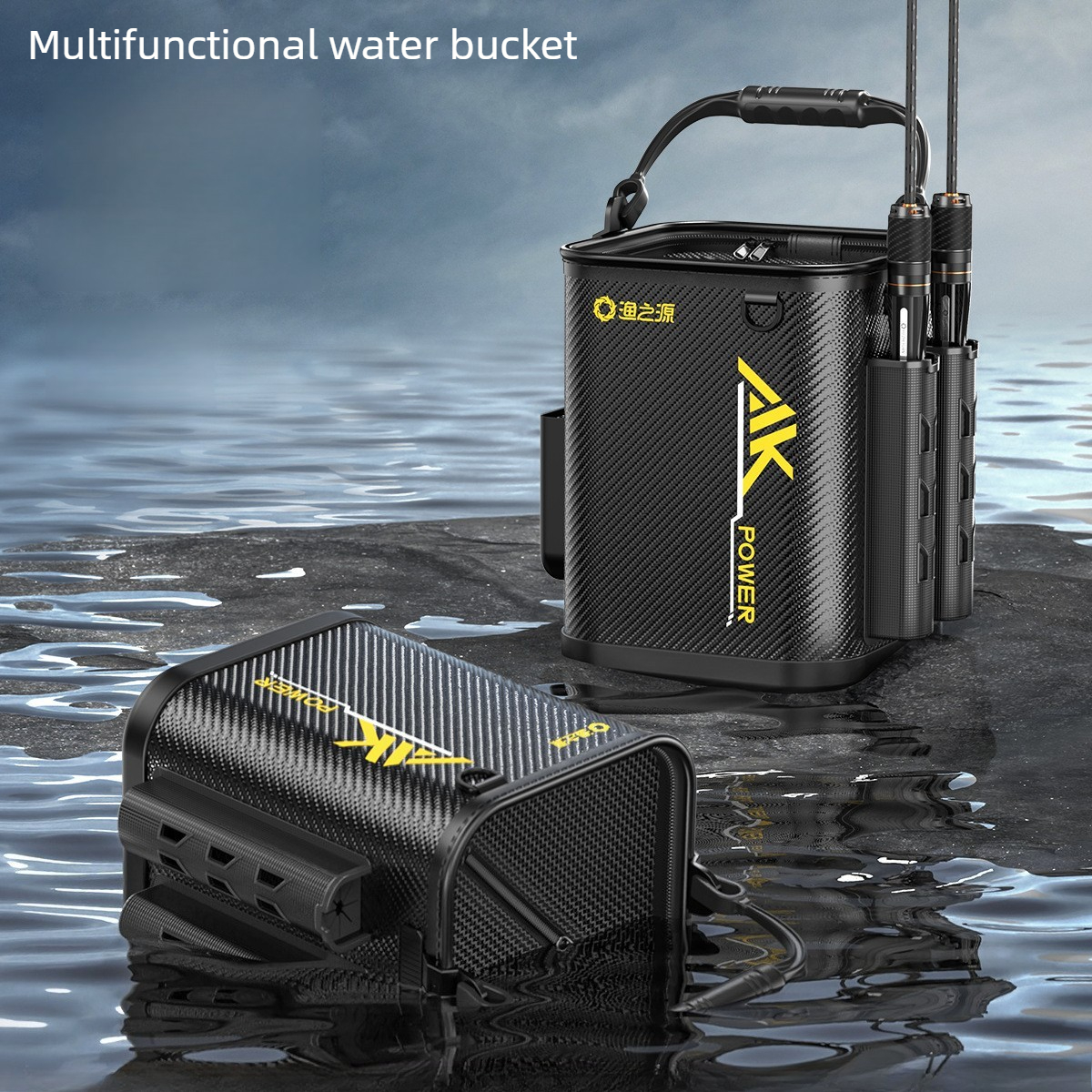 Multi-Functional Live Fish Buc - Fishing Rod Travel ulasan dan harga