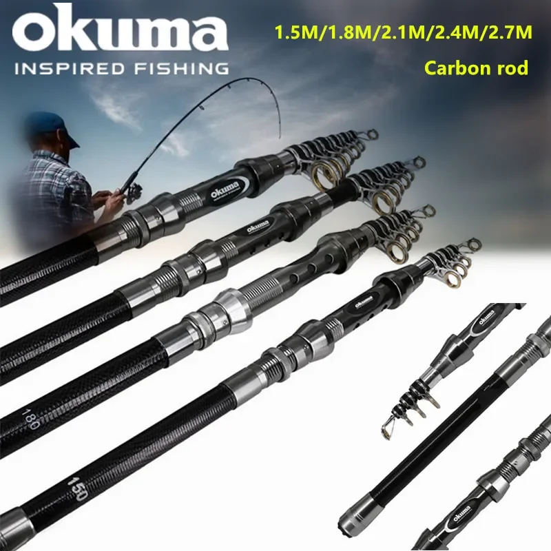 OKUMA New Carbon Rock Rod 1.5M - Fishing Rod Surf ulasan dan harga
