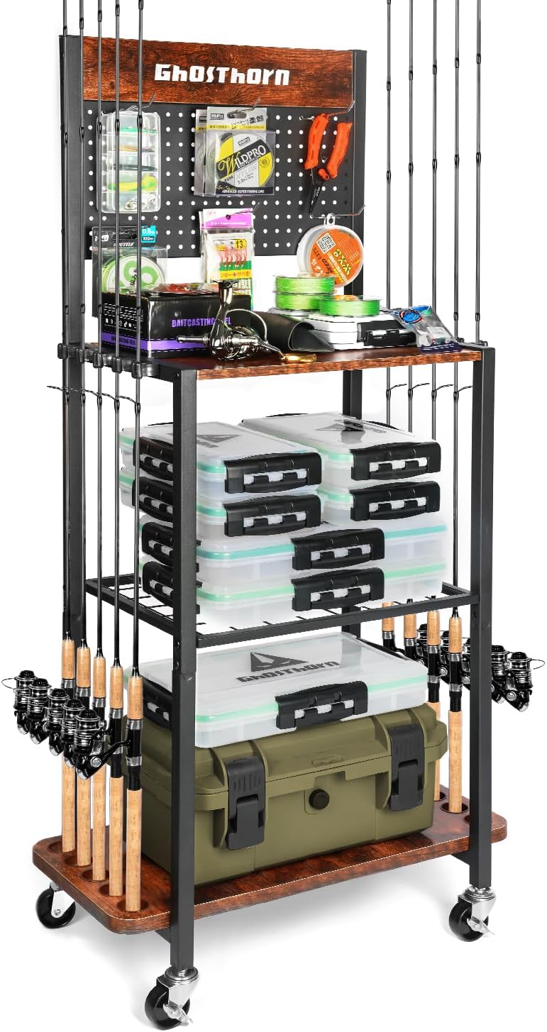 Fishing Rod Holder for Garage  - Fishing Rod Holder ulasan dan harga