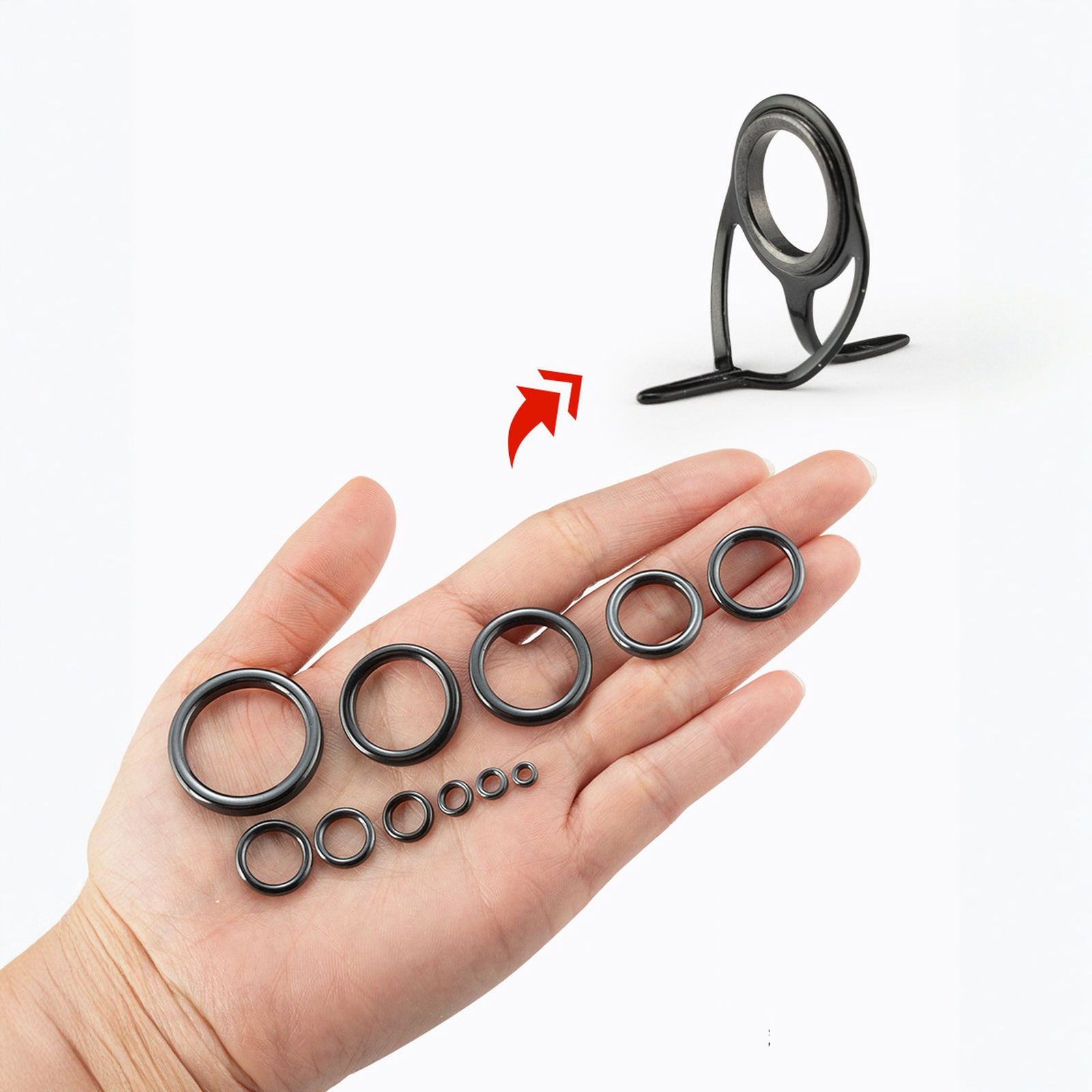 26PCS Fishing Rod Guide Ring K - Fishing Rod Building Kit ulasan dan harga