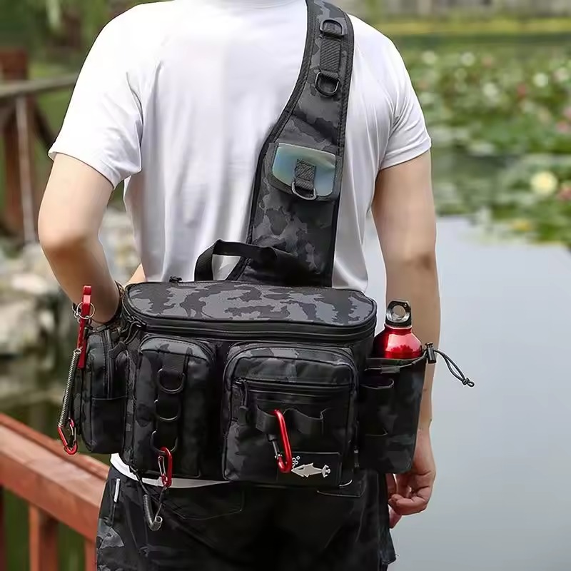 Fishing Waist Pack Sling Bag L - Fishing Rod Fly ulasan dan harga