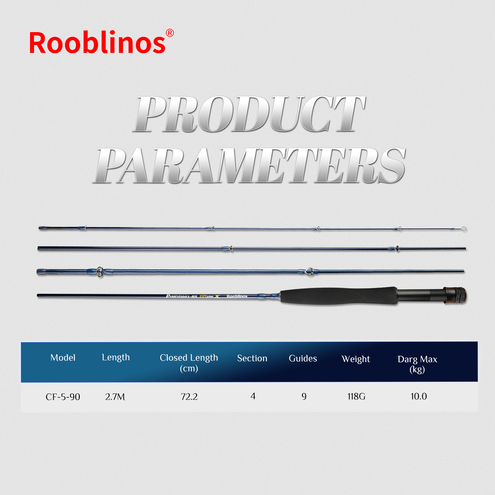 ROOBLINOS Fly Fishing Rod 4/5w - Fishing Rod Fly ulasan dan harga